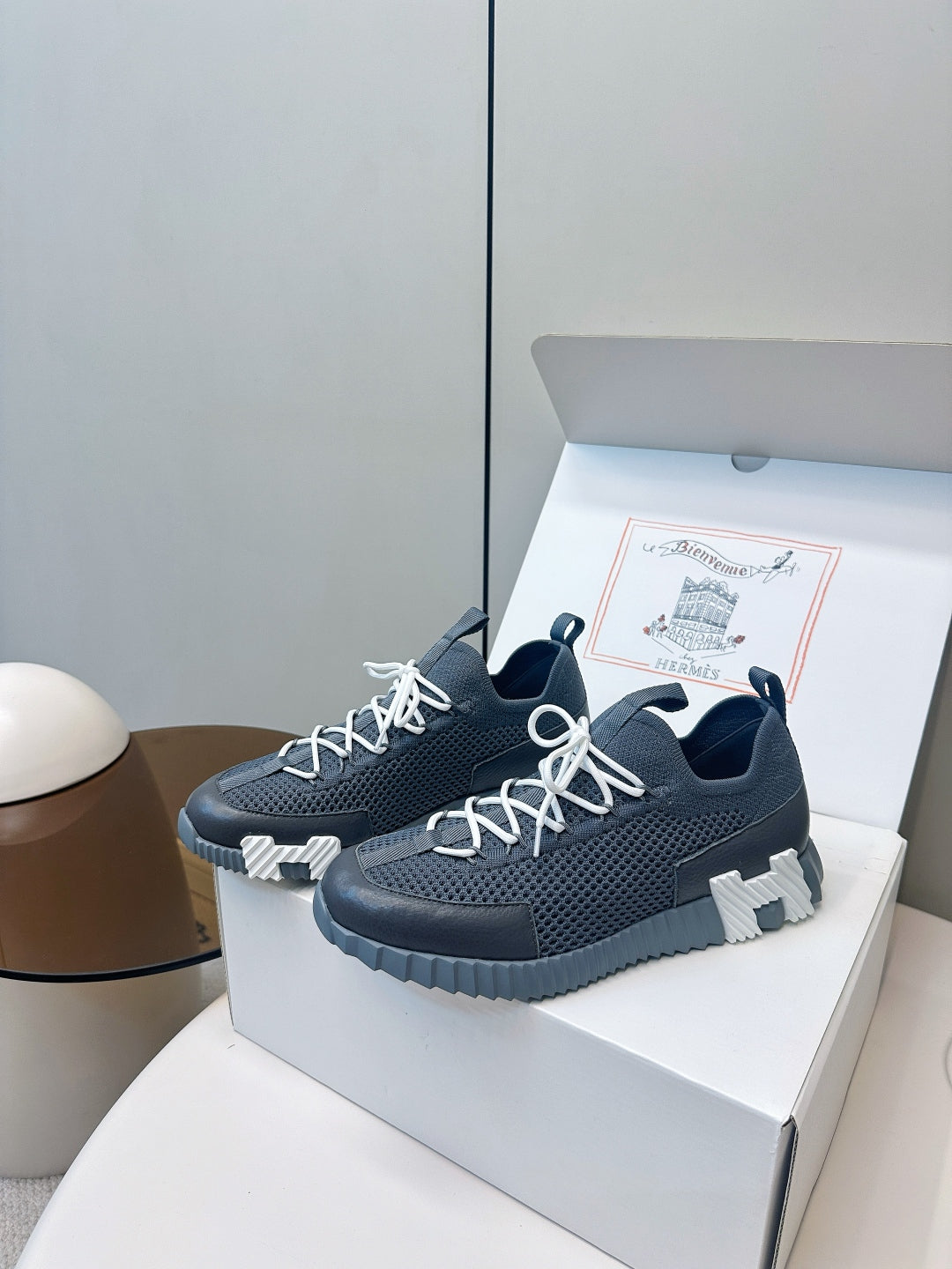 Hermes Classic Couple's Casual Sneakers