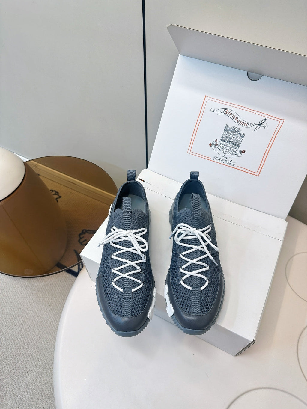 Hermes Classic Couple's Casual Sneakers