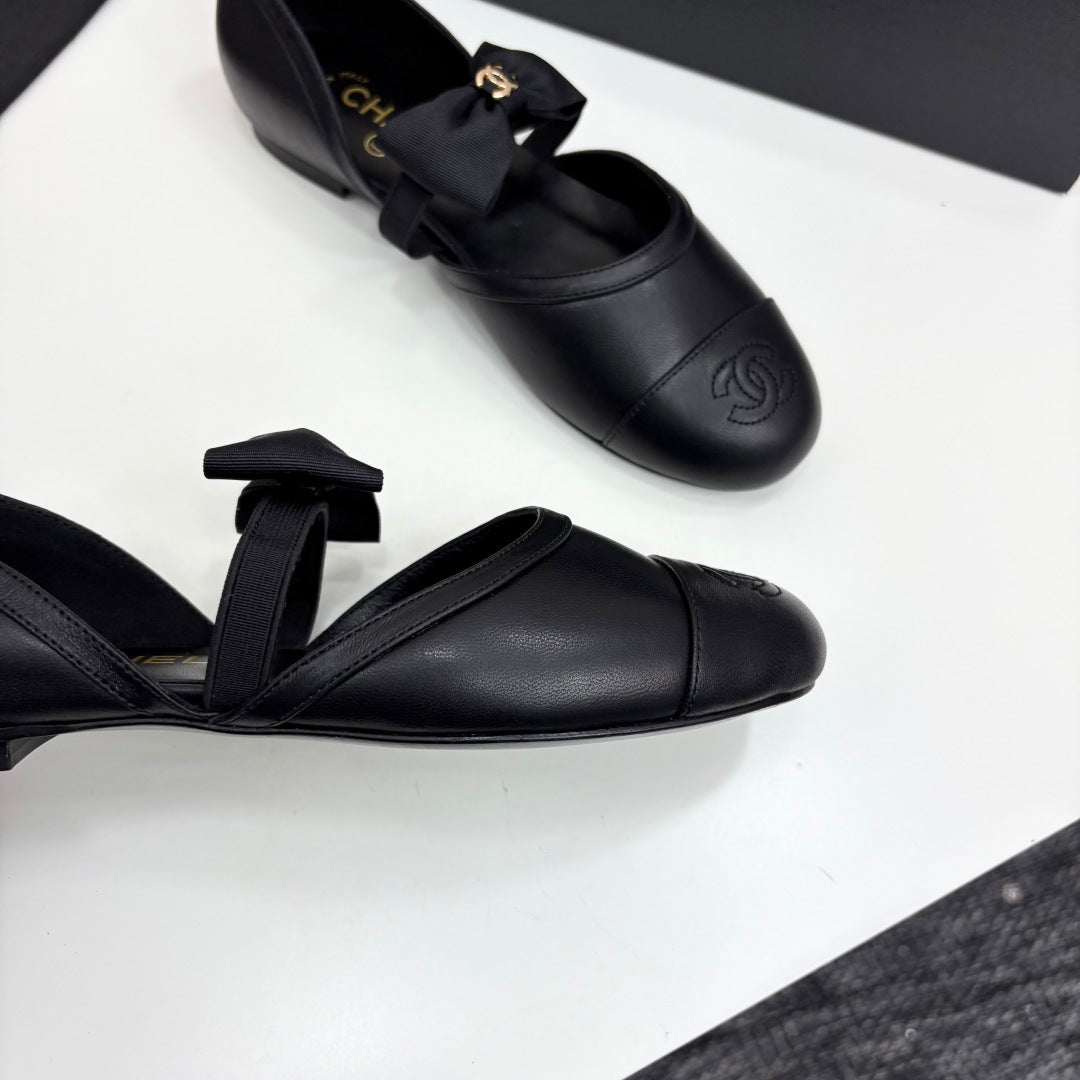 Chanel 2025 Hollow Bow Ballet Flats – 2025 Collection