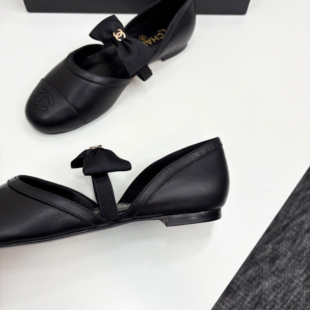 Chanel 2025 Hollow Bow Ballet Flats – 2025 Collection