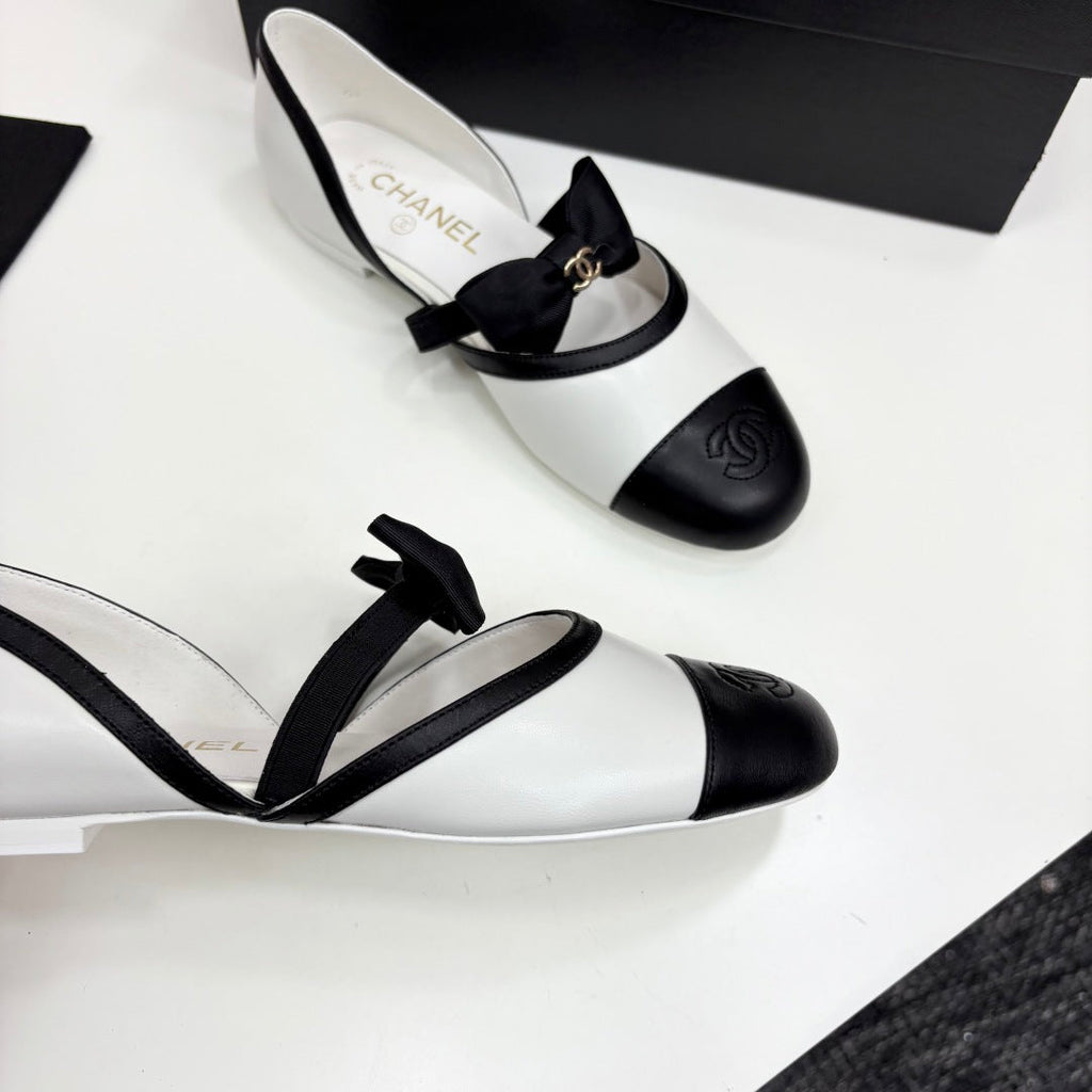 Chanel 2025 Hollow Bow Ballet Flats – 2025 Collection