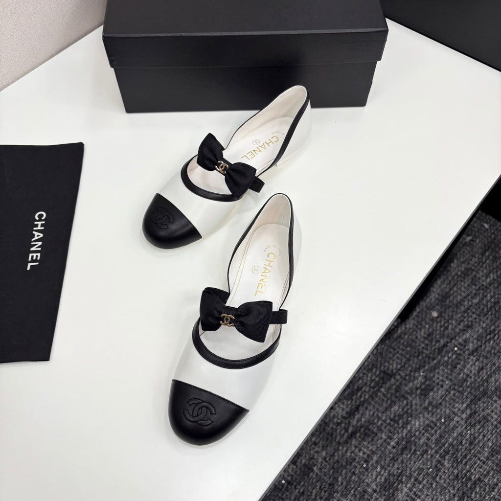 Chanel 2025 Hollow Bow Ballet Flats – 2025 Collection