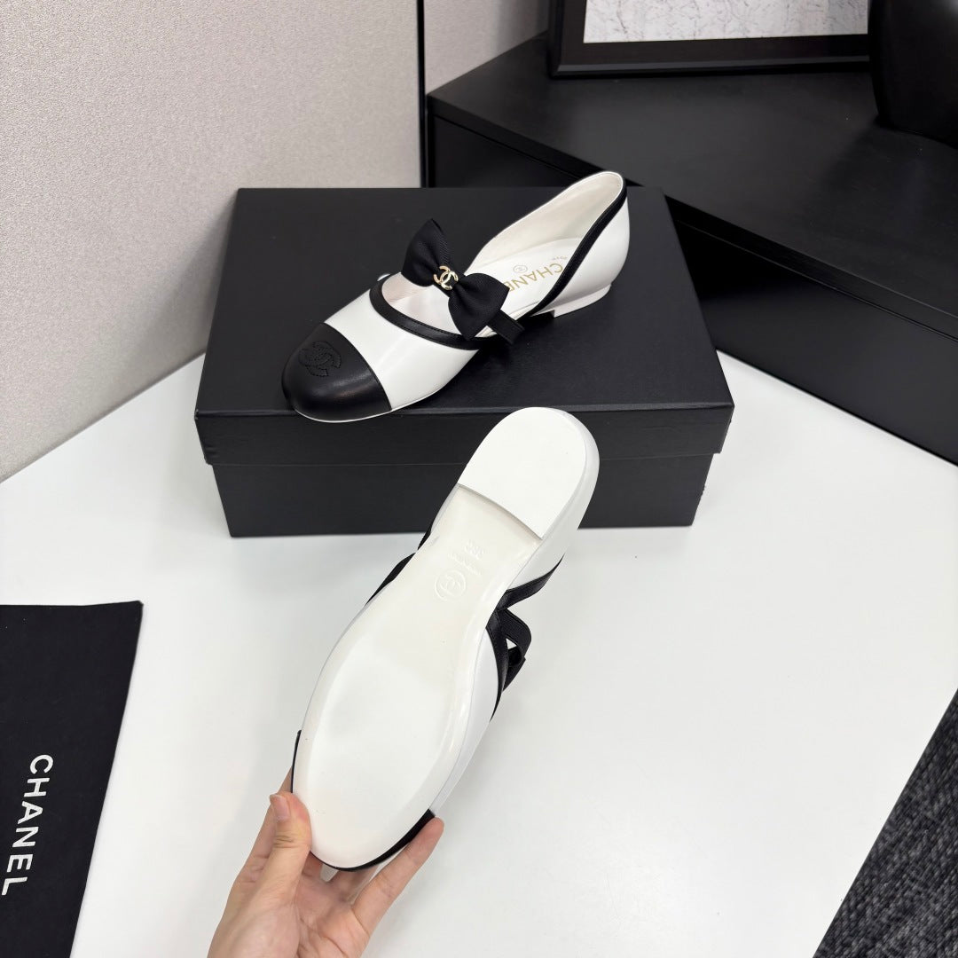 Chanel 2025 Hollow Bow Ballet Flats – 2025 Collection