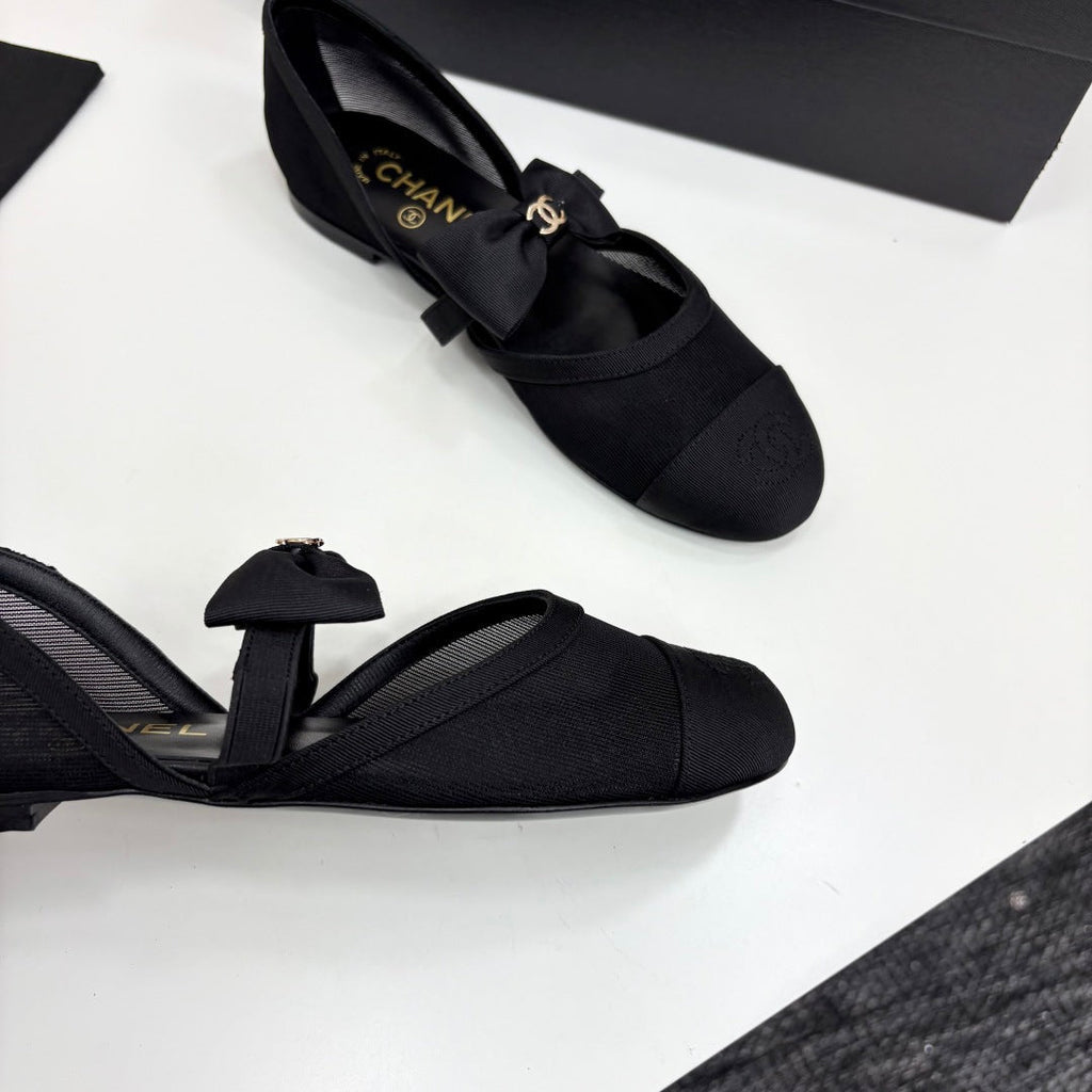 Chanel 2025 Hollow Bow Ballet Flats – 2025 Collection