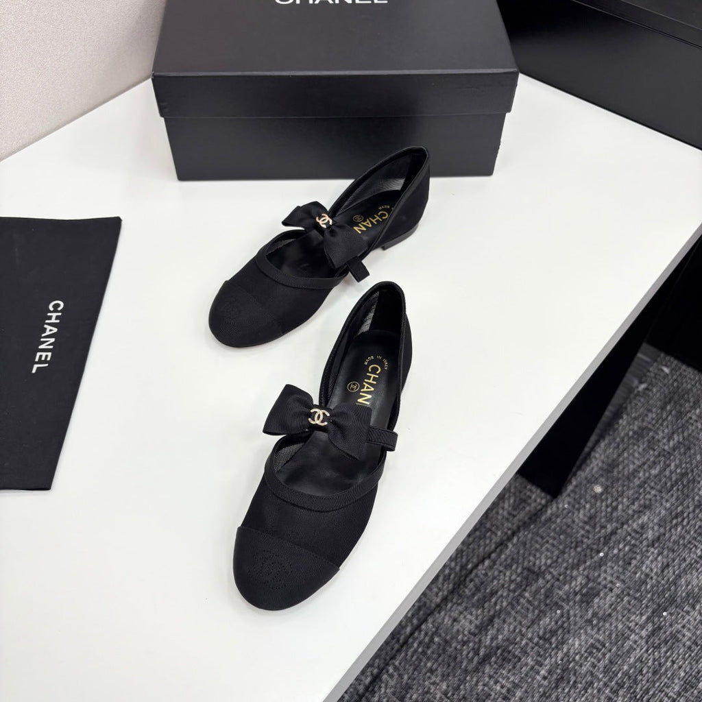 Chanel 2025 Hollow Bow Ballet Flats – 2025 Collection