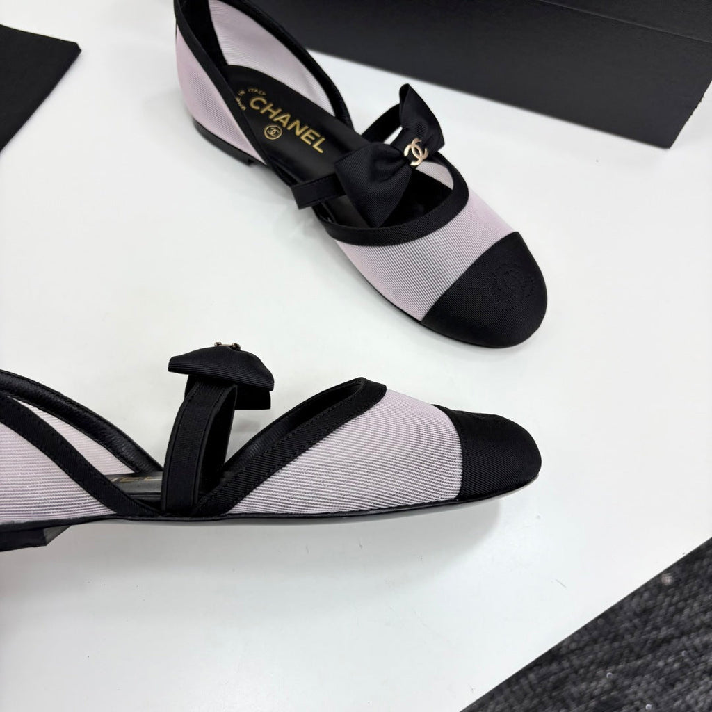 Chanel 2025 Hollow Bow Ballet Flats – 2025 Collection