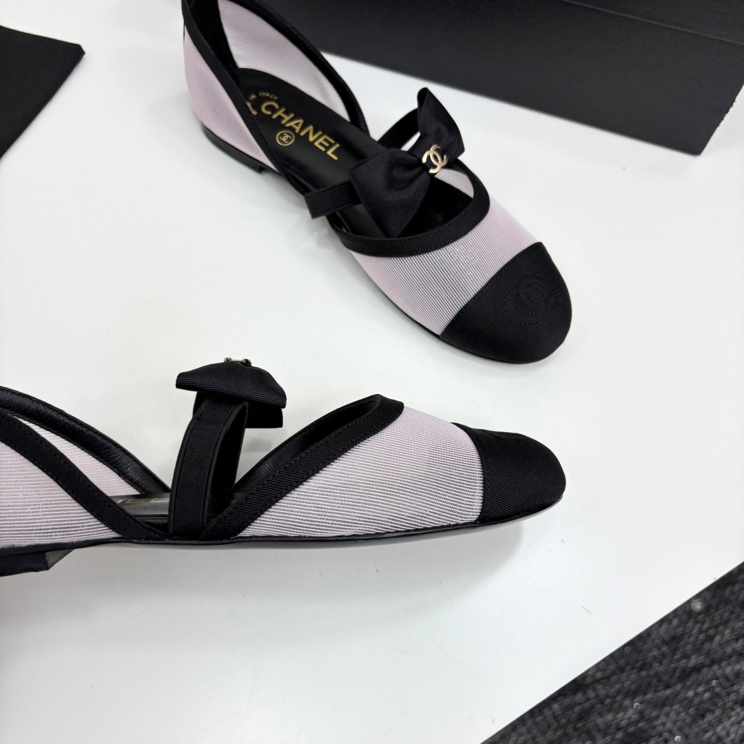 Chanel 2025 Hollow Bow Ballet Flats – 2025 Collection