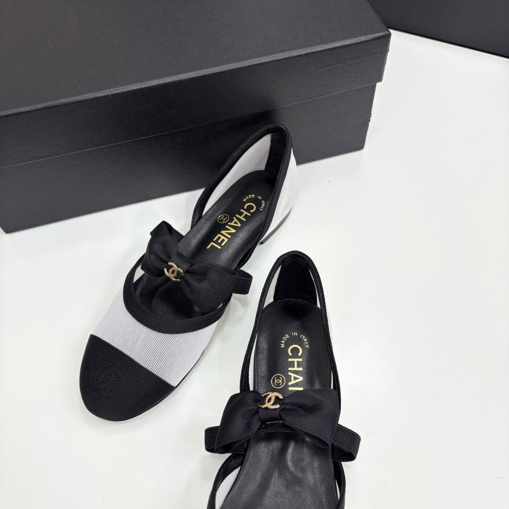 Chanel 2025 Hollow Bow Ballet Flats – 2025 Collection