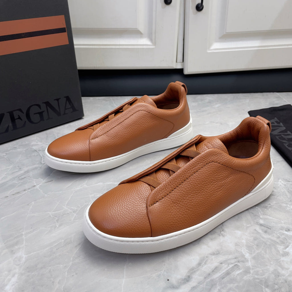 Zegna Triple Stitch Low-Top Sneakers