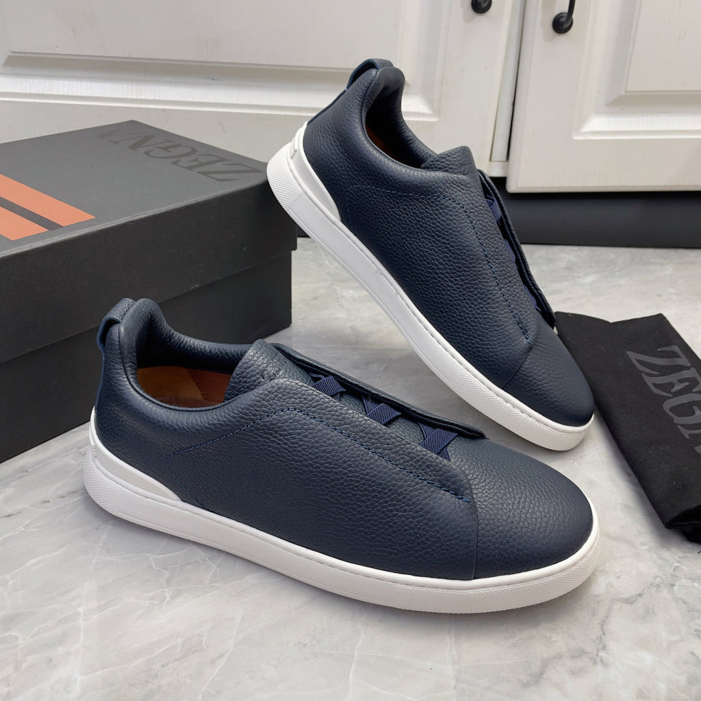 Zegna Triple Stitch Low-Top Sneakers