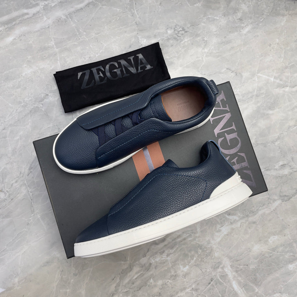 Zegna Triple Stitch Low-Top Sneakers