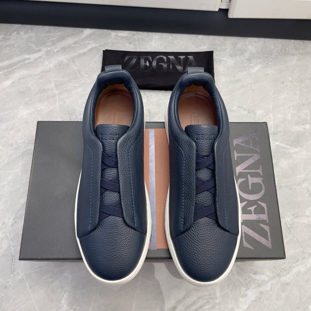 Zegna Triple Stitch Low-Top Sneakers