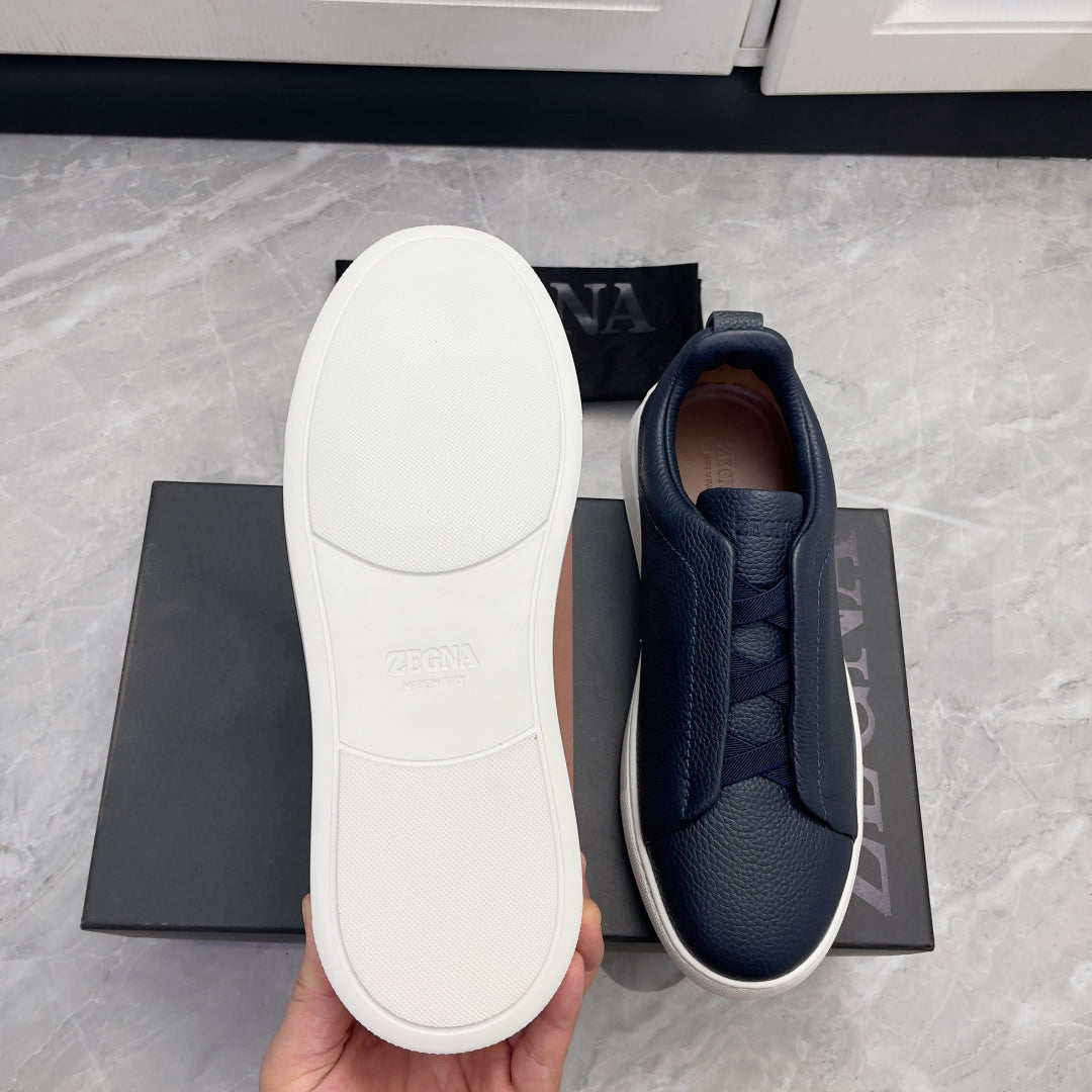 Zegna Triple Stitch Low-Top Sneakers