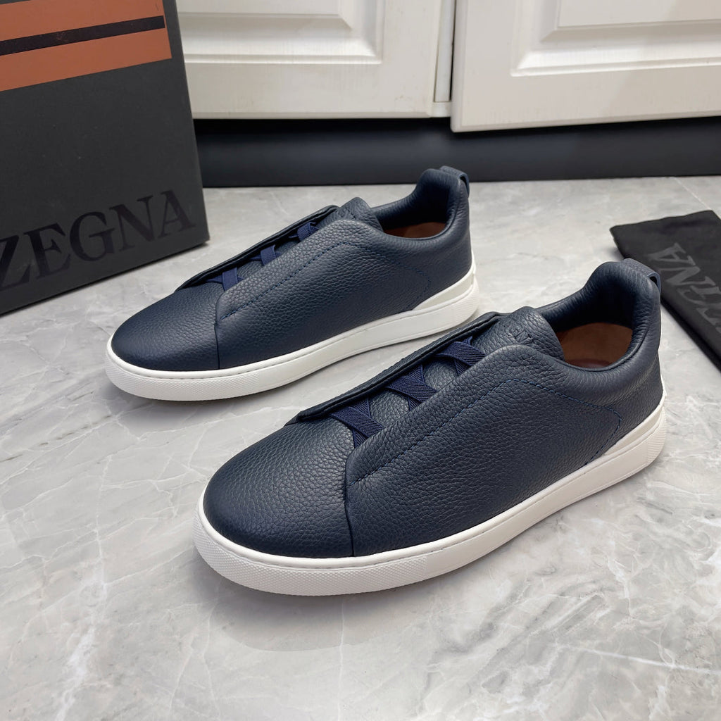 Zegna Triple Stitch Low-Top Sneakers