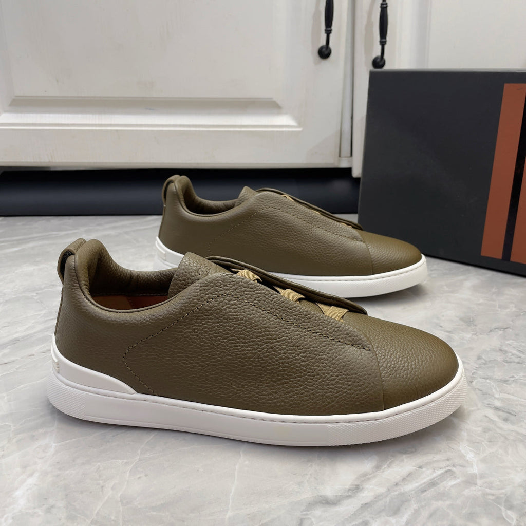 Zegna Triple Stitch Low-Top Sneakers