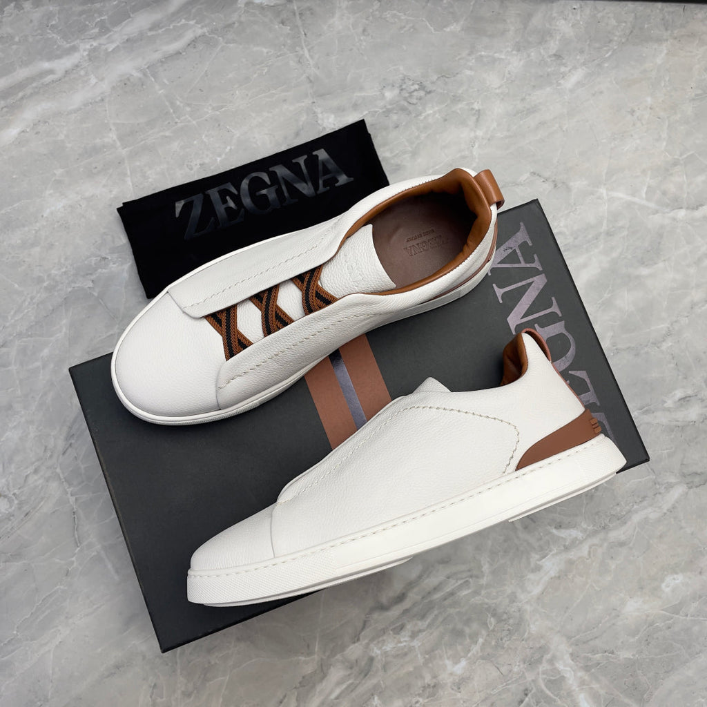 Zegna Triple Stitch Low-Top Sneakers