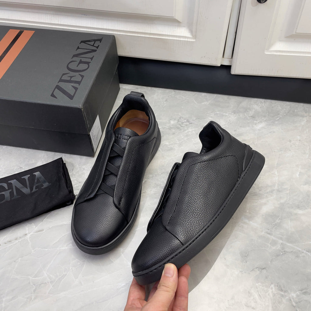 Zegna Triple Stitch Low-Top Sneakers