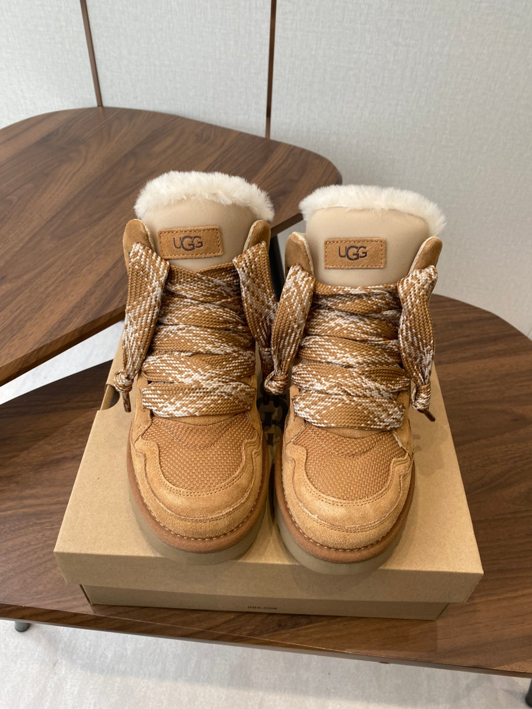 UGG Knitted Shearling Snow Boots