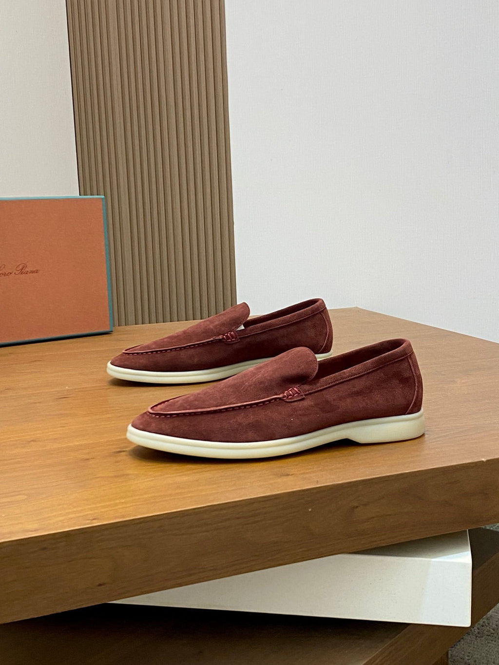 Loro Piana Suede Leather Slip-On Loafers – Unisex