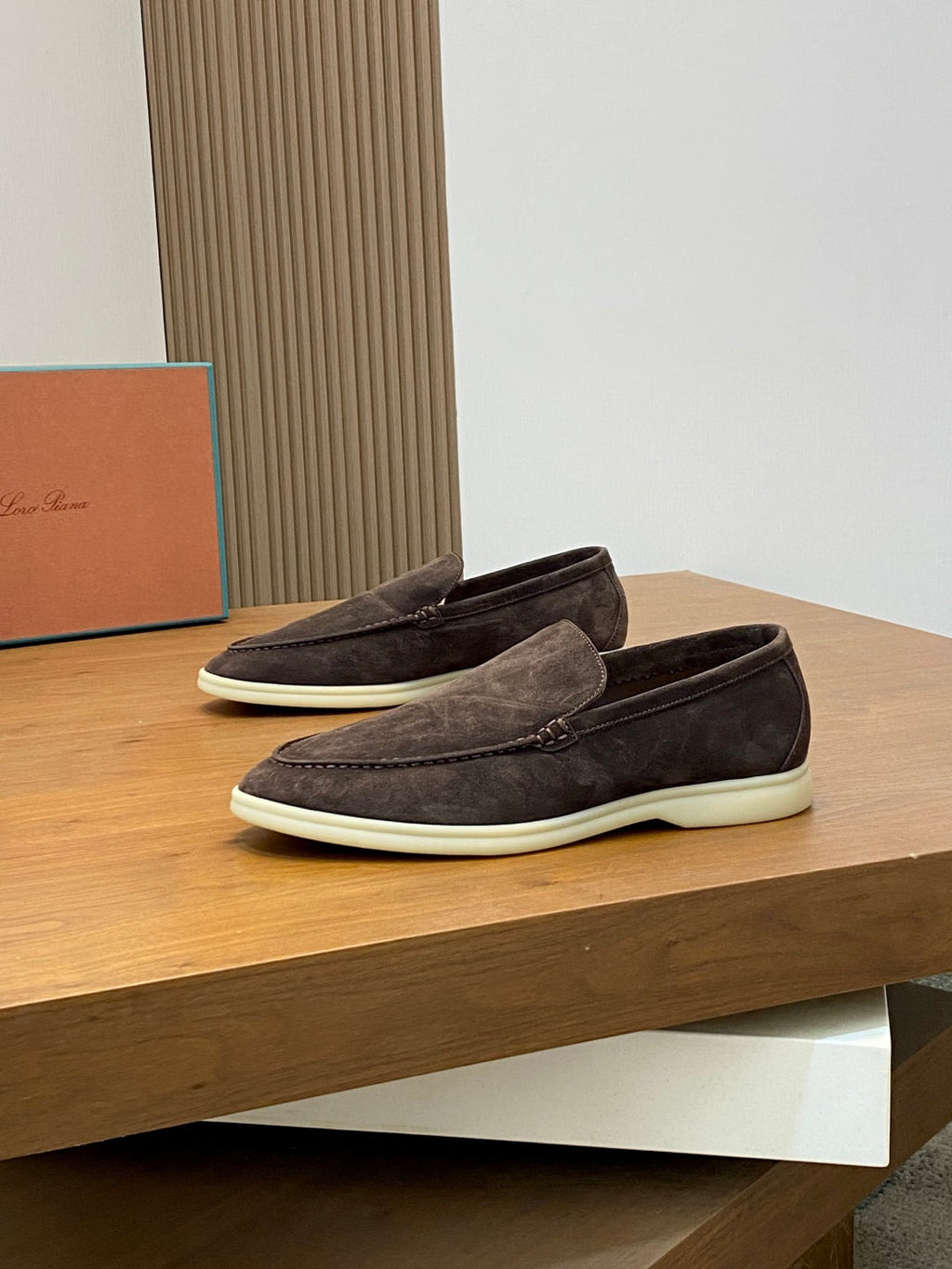 Loro Piana Suede Leather Slip-On Loafers – Unisex