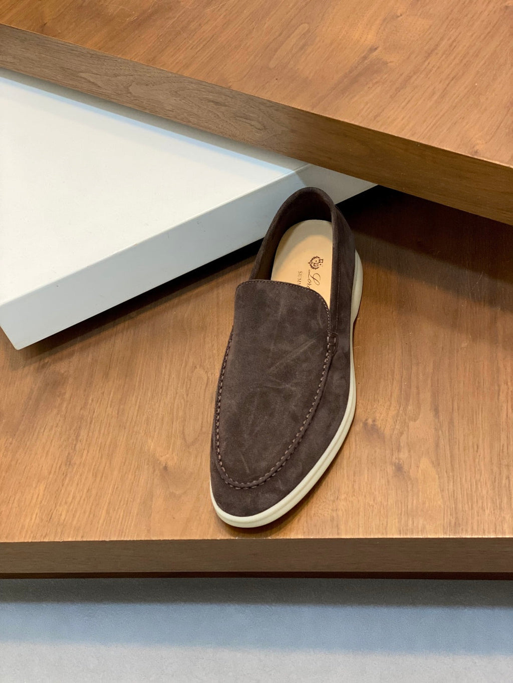 Loro Piana Suede Leather Slip-On Loafers – Unisex