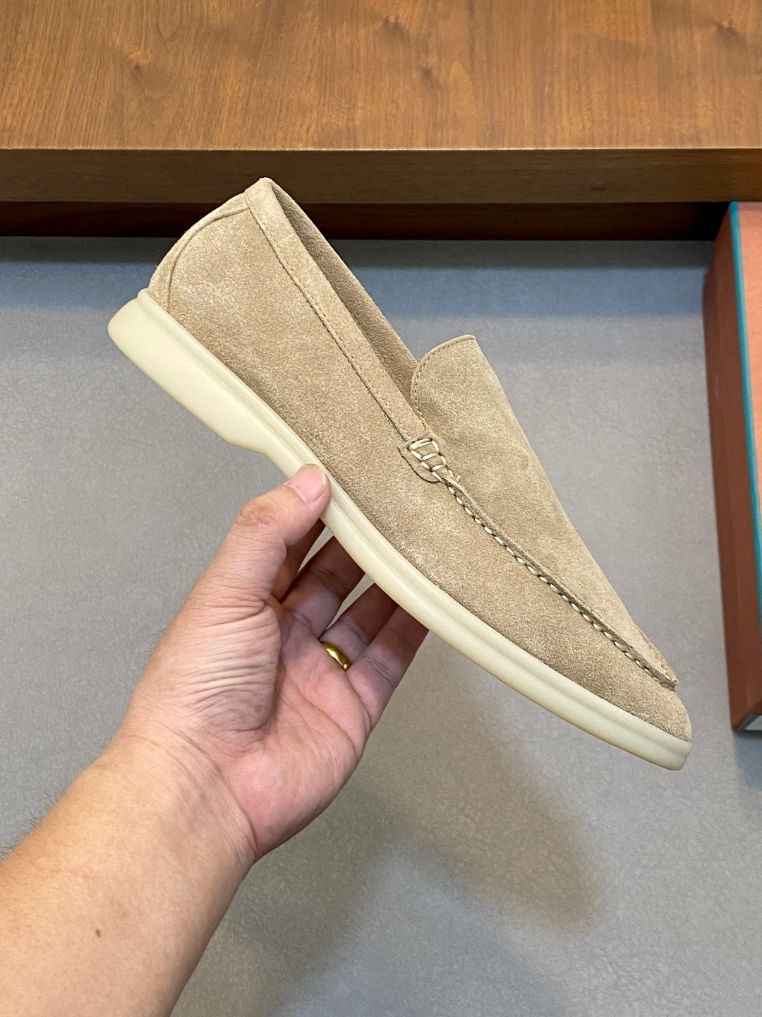 Loro Piana Suede Leather Slip-On Loafers – Unisex