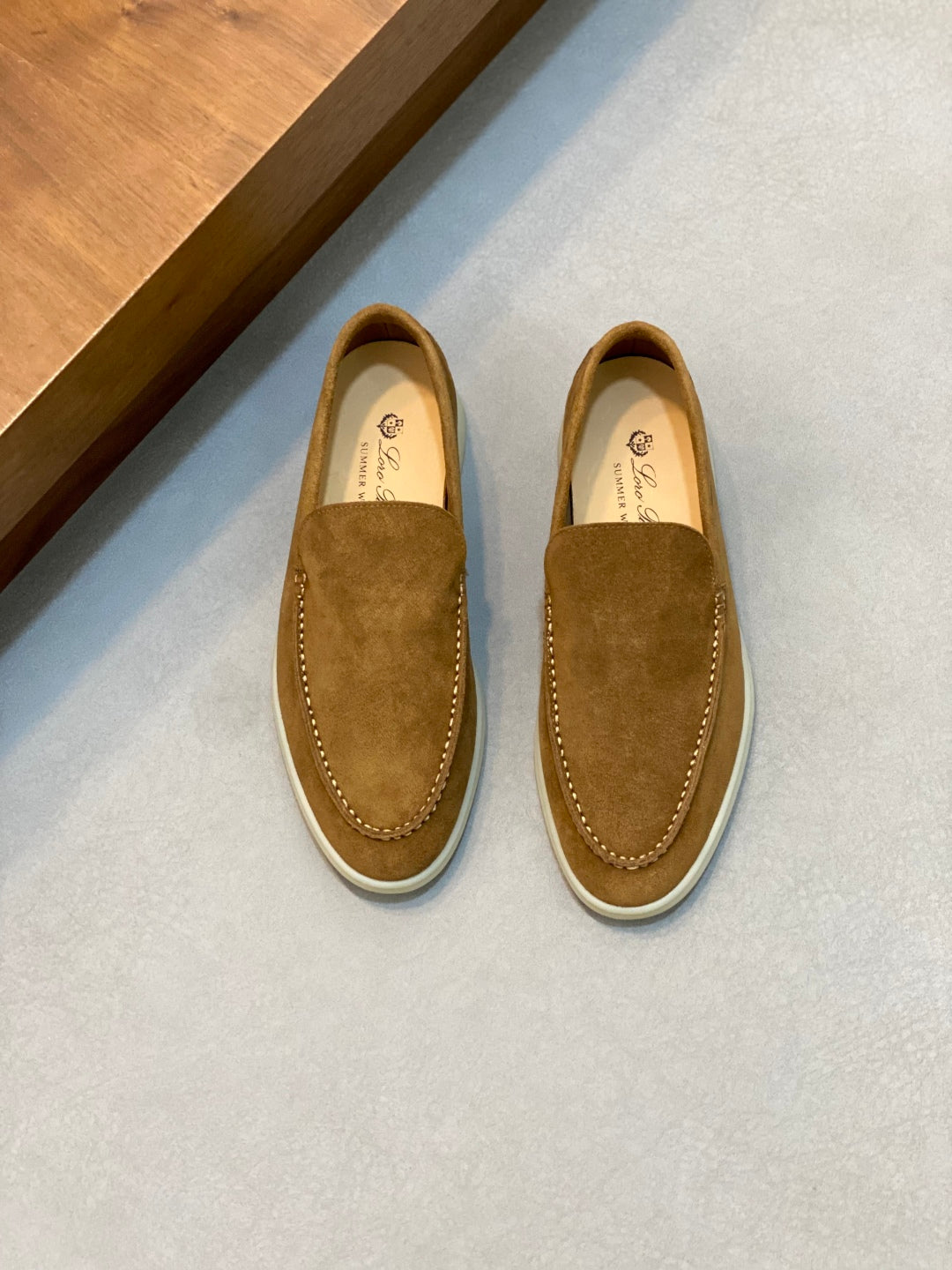 Loro Piana Suede Leather Slip-On Loafers – Unisex