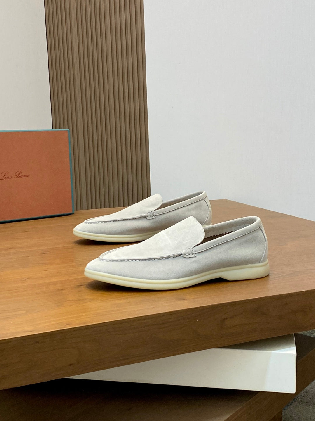 Loro Piana Suede Leather Slip-On Loafers – Unisex