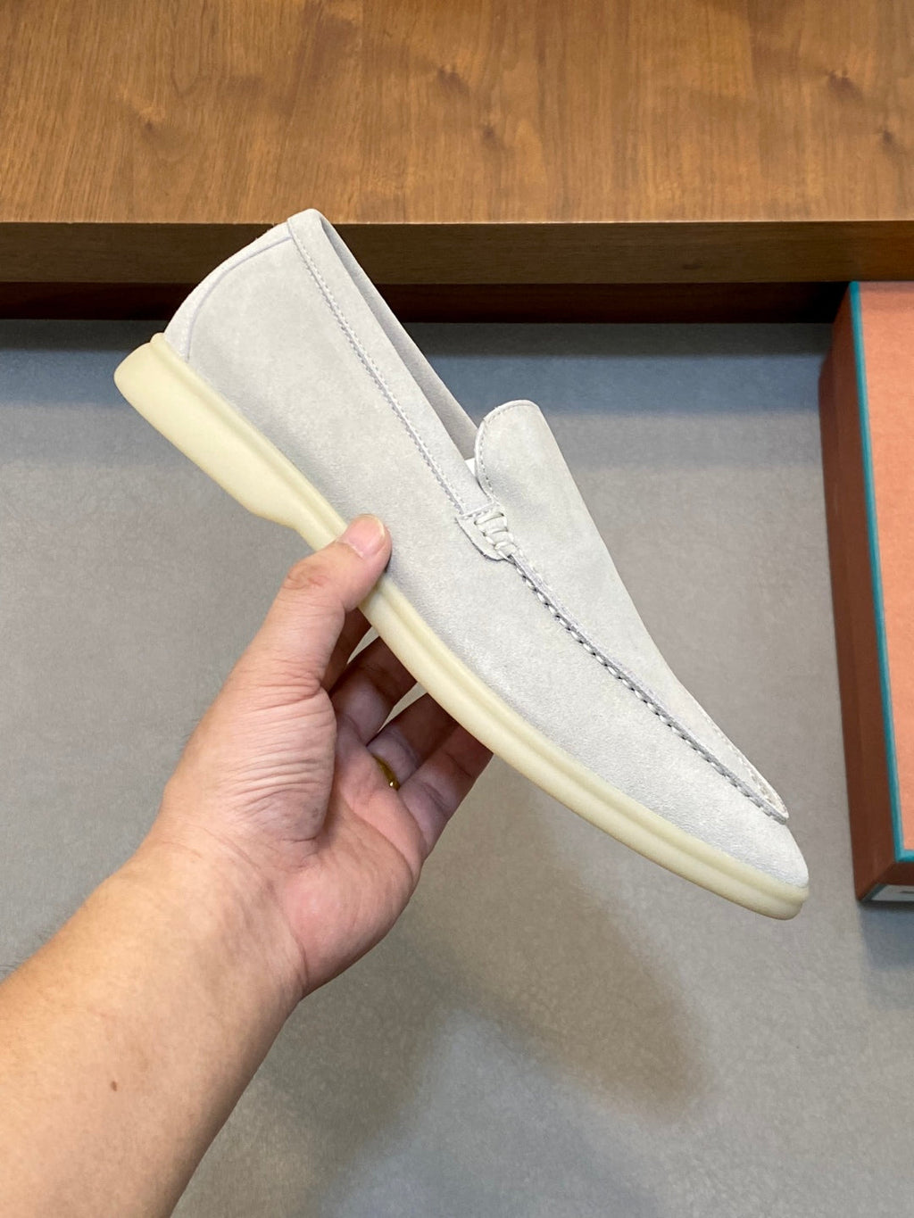 Loro Piana Suede Leather Slip-On Loafers – Unisex