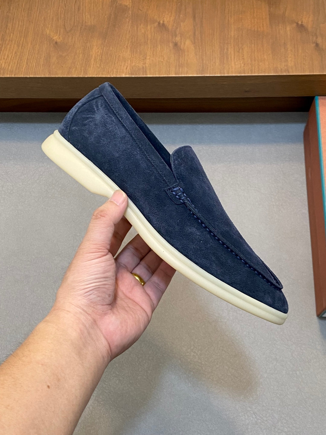 Loro Piana Suede Leather Slip-On Loafers – Unisex