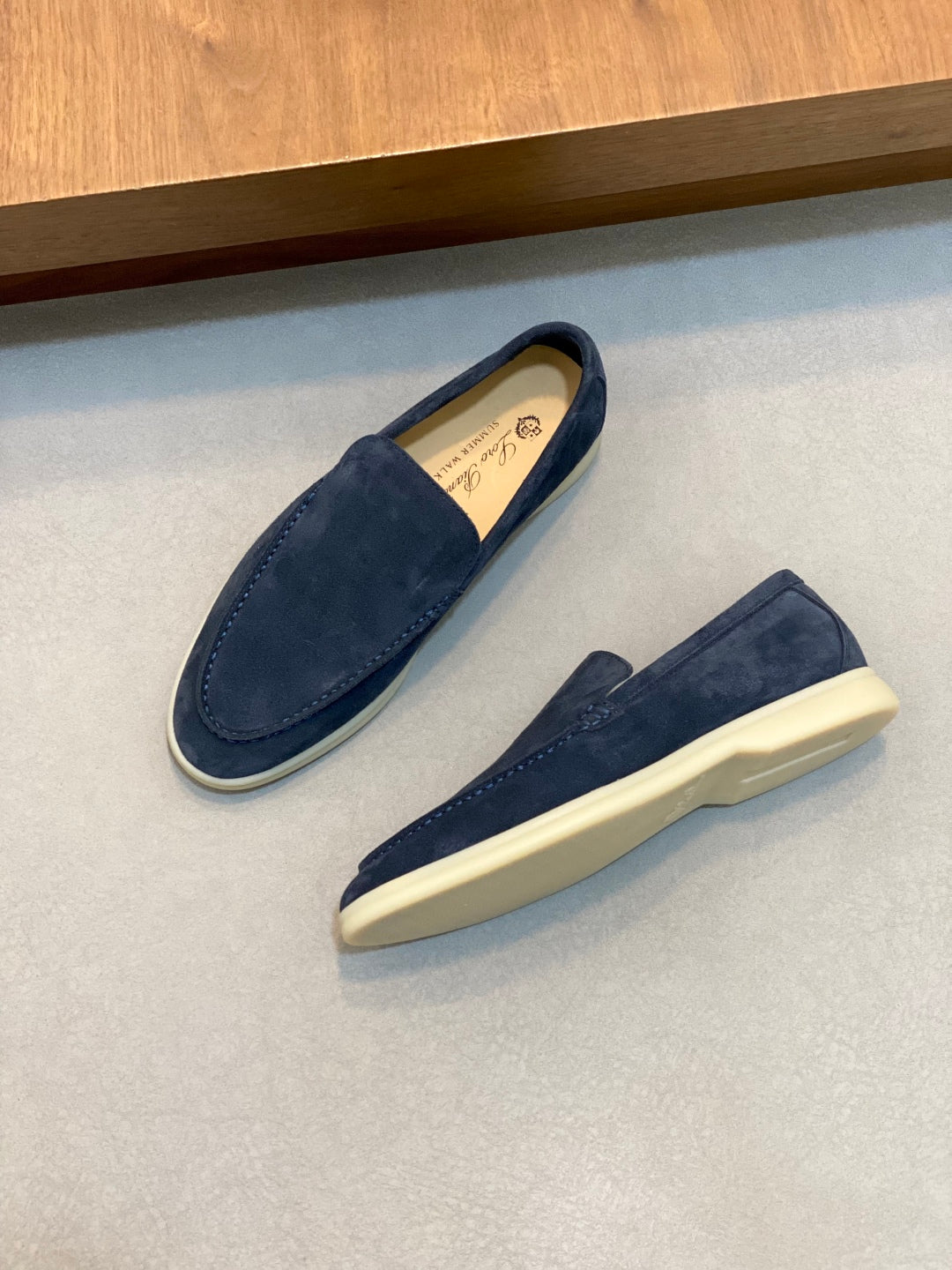 Loro Piana Suede Leather Slip-On Loafers – Unisex