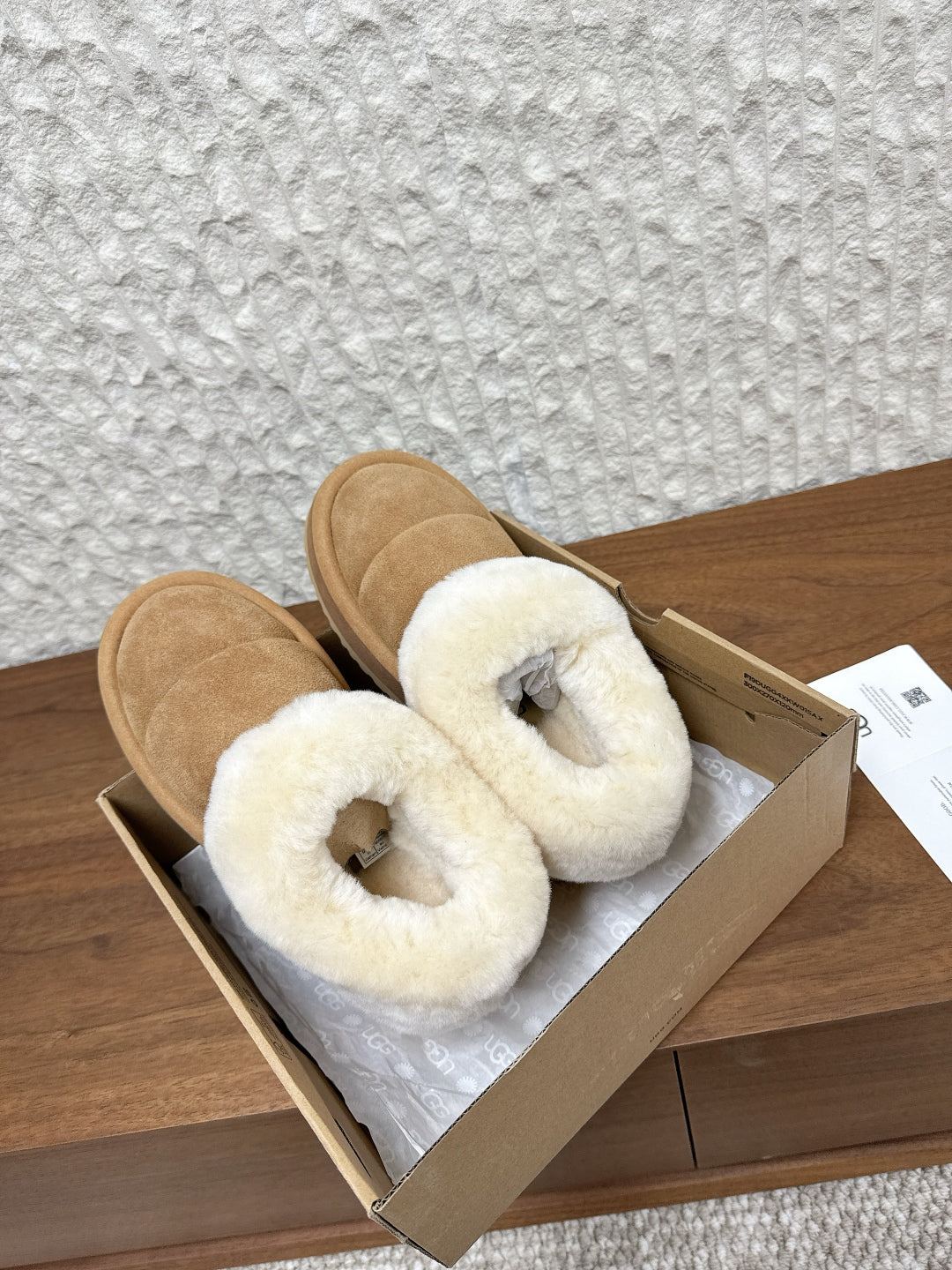 UGG Sheepskin Fur-Lined Slippers – Autumn/Winter Collection