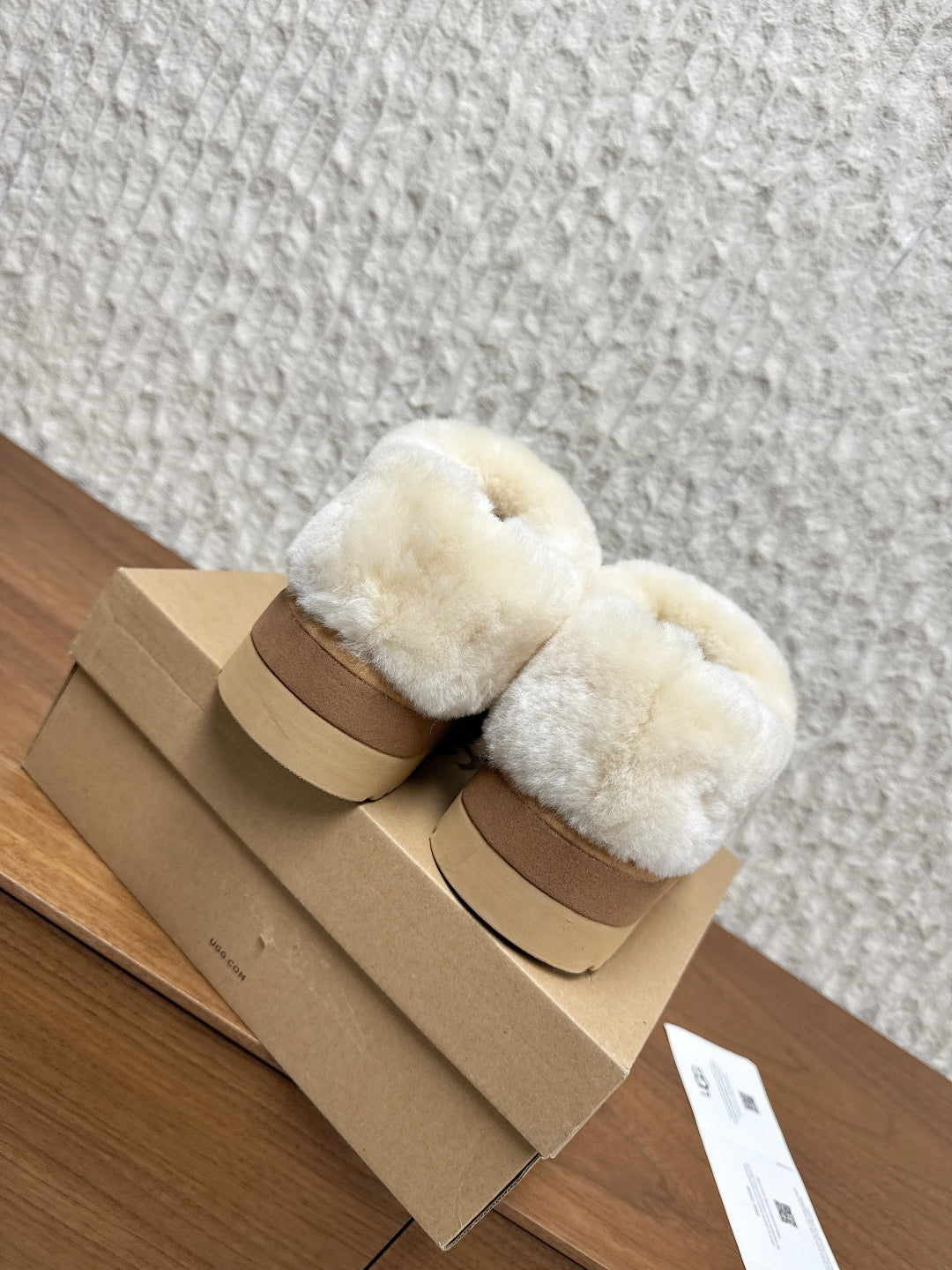 UGG Sheepskin Fur-Lined Slippers – Autumn/Winter Collection