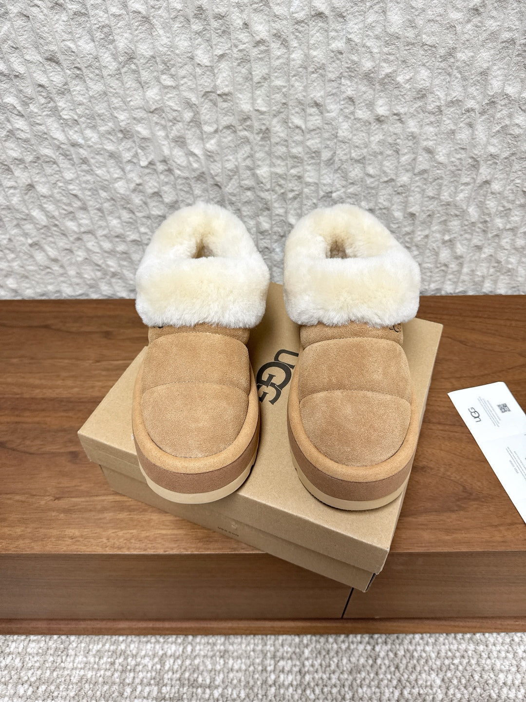 UGG Sheepskin Fur-Lined Slippers – Autumn/Winter Collection