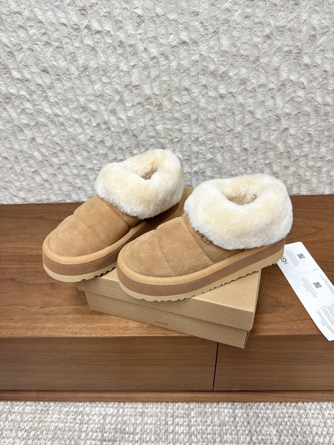 UGG Sheepskin Fur-Lined Slippers – Autumn/Winter Collection