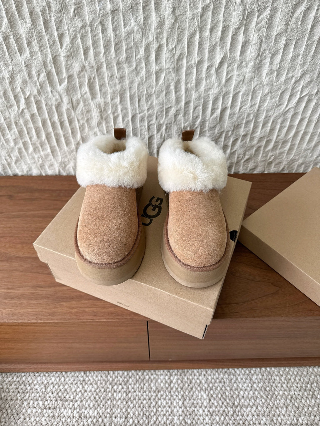 UGG Sheepskin Fur-Lined Slippers – Autumn/Winter Collection
