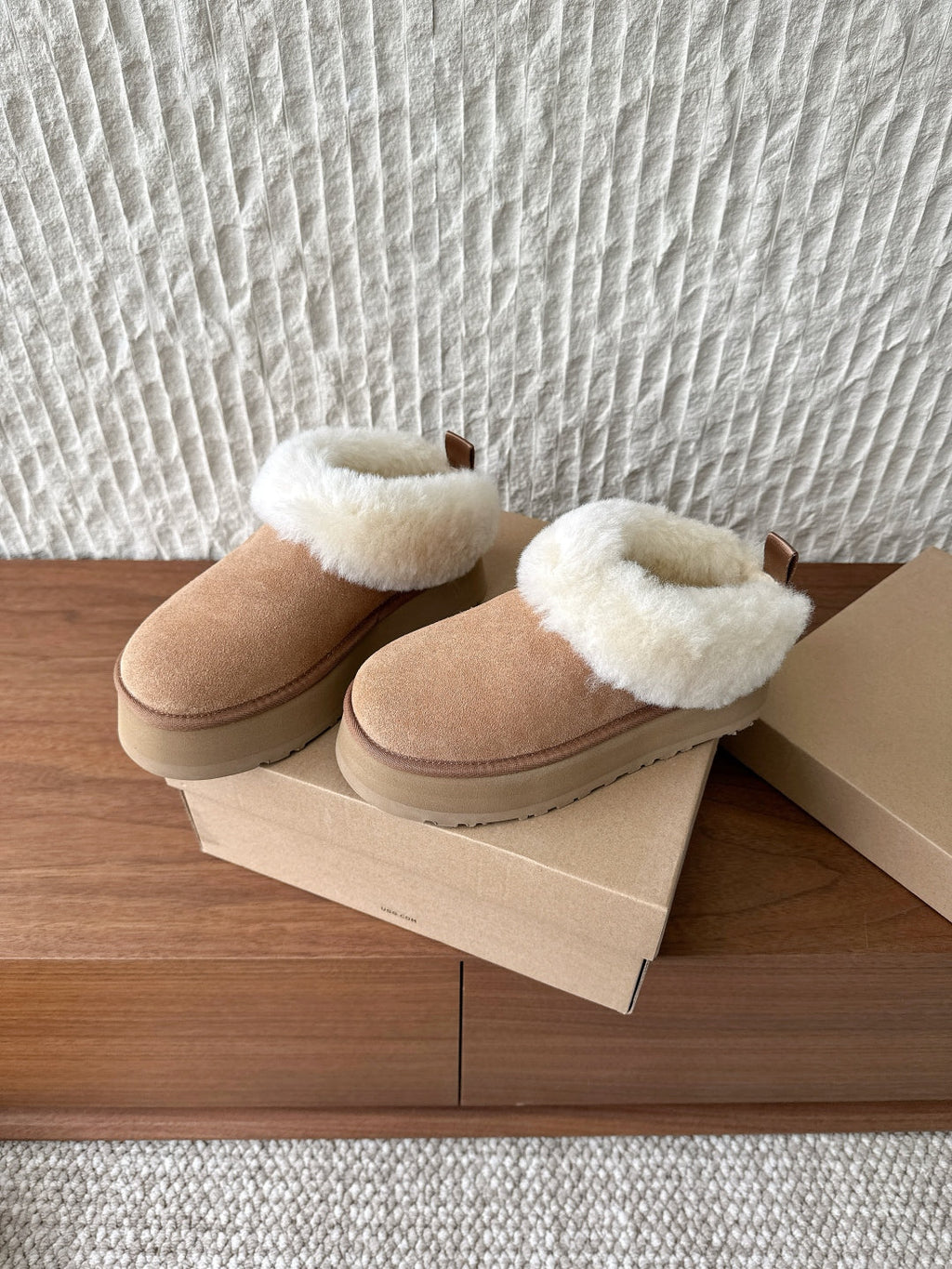 UGG Sheepskin Fur-Lined Slippers – Autumn/Winter Collection