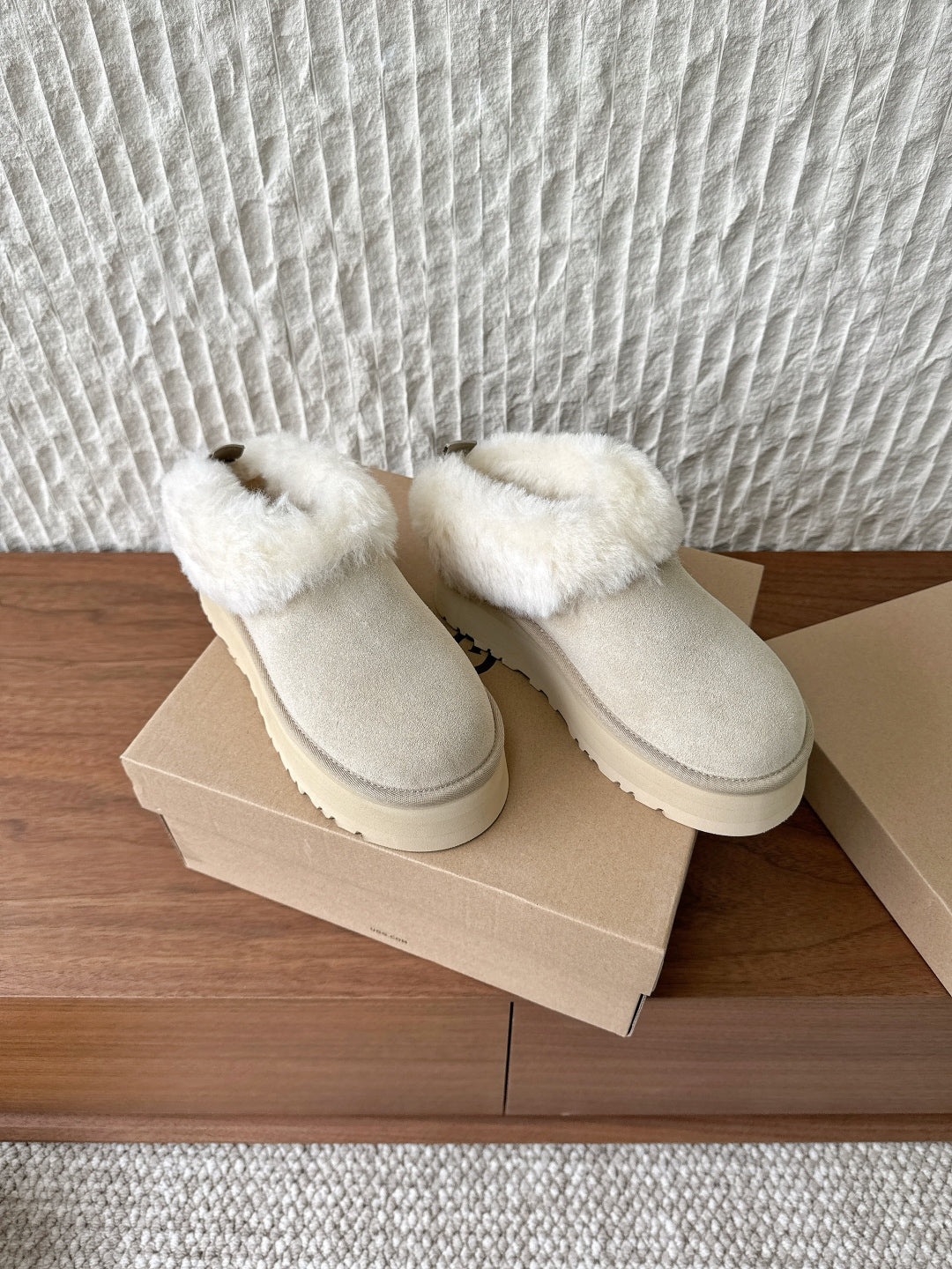 UGG Sheepskin Fur-Lined Slippers – Autumn/Winter Collection