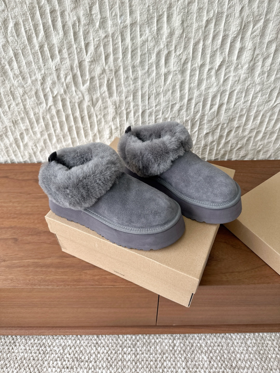 UGG Sheepskin Fur-Lined Slippers – Autumn/Winter Collection