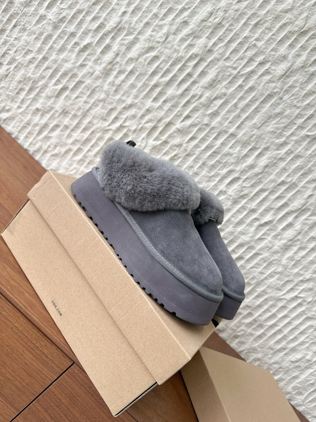 UGG Sheepskin Fur-Lined Slippers – Autumn/Winter Collection