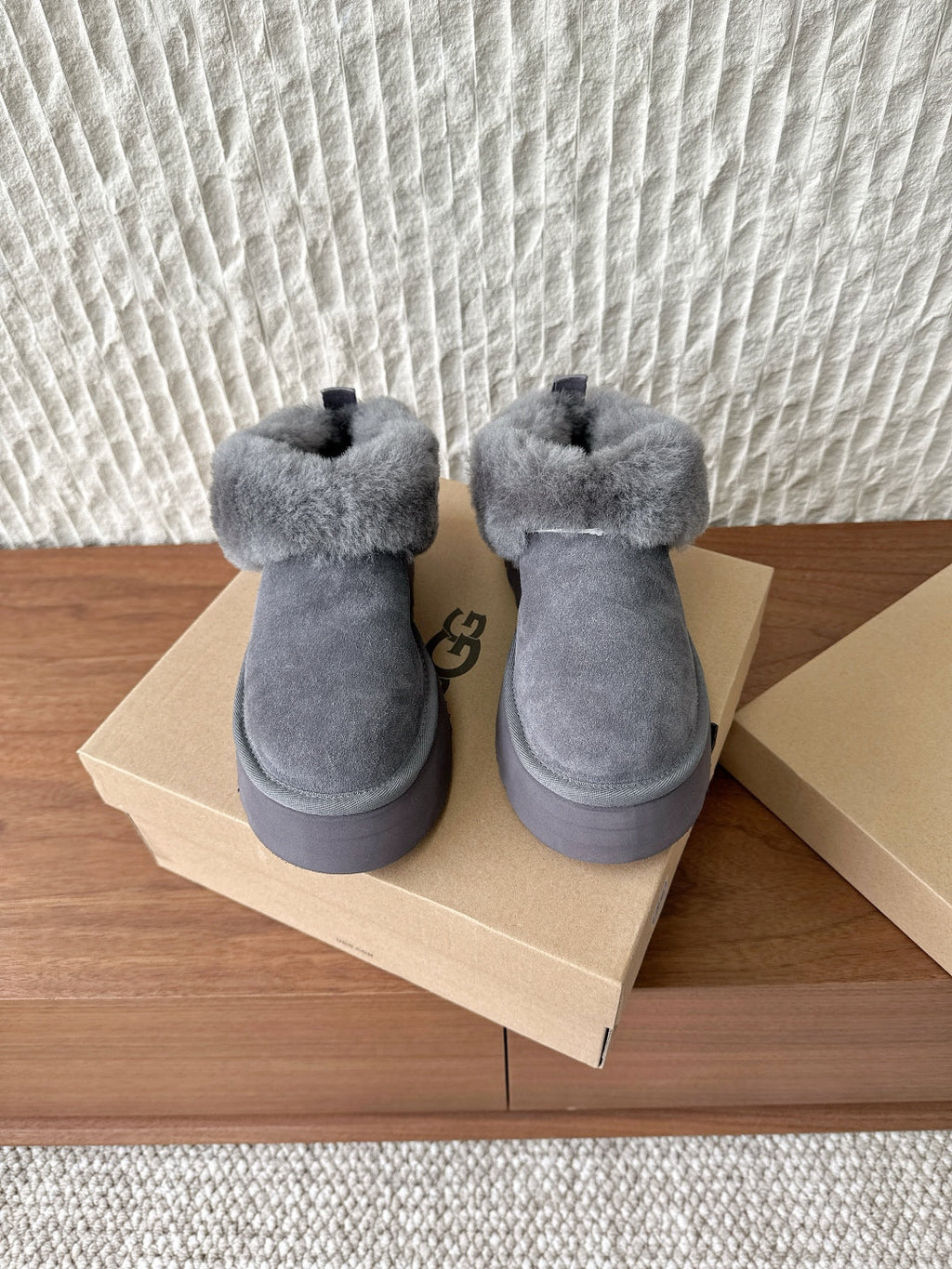 UGG Sheepskin Fur-Lined Slippers – Autumn/Winter Collection