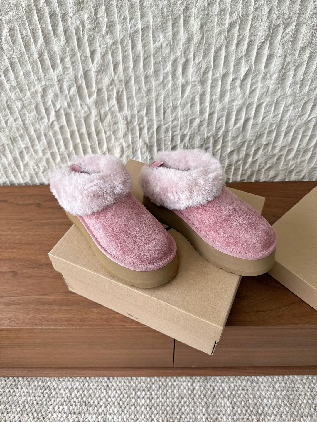 UGG Sheepskin Fur-Lined Slippers – Autumn/Winter Collection