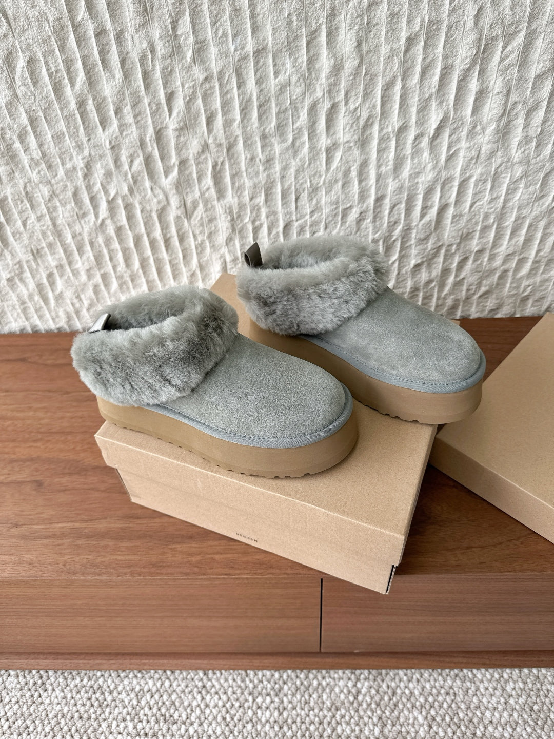 UGG Sheepskin Fur-Lined Slippers – Autumn/Winter Collection