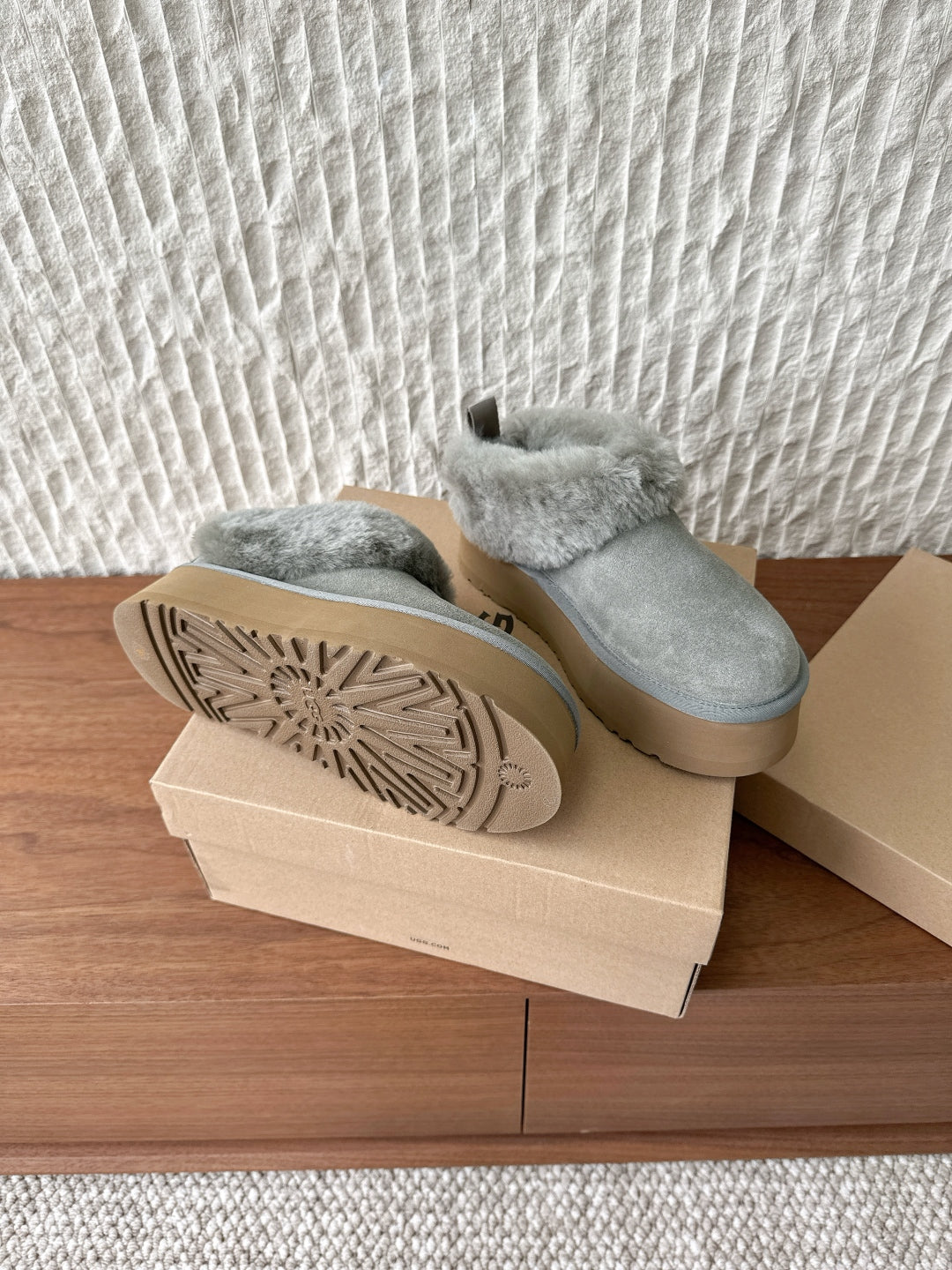 UGG Sheepskin Fur-Lined Slippers – Autumn/Winter Collection