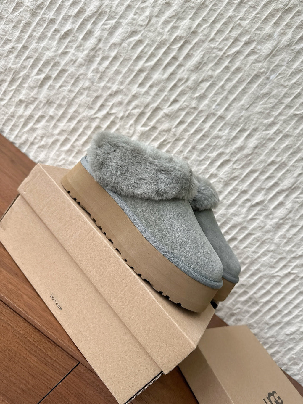 UGG Sheepskin Fur-Lined Slippers – Autumn/Winter Collection