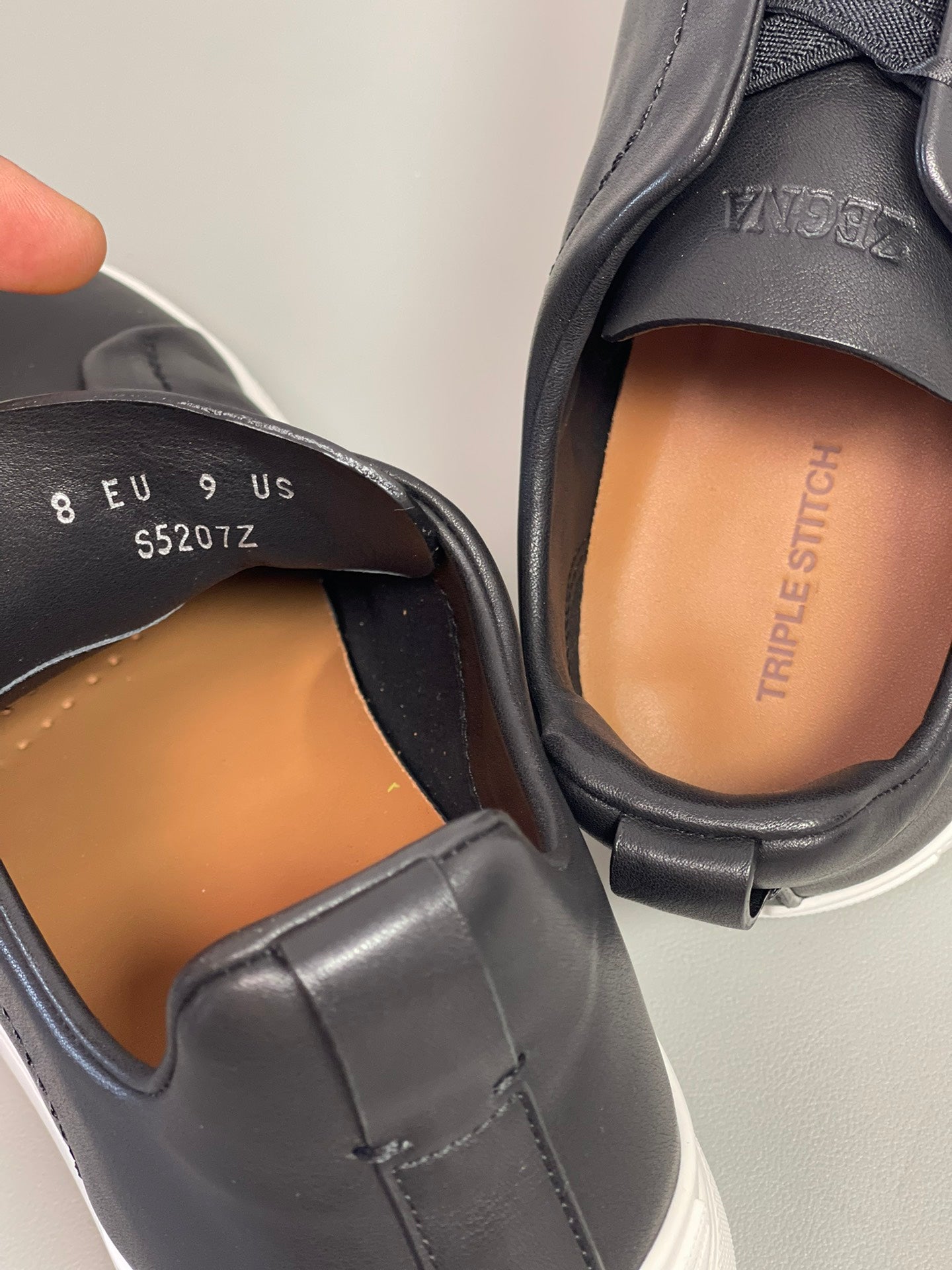 Zegna SECONDSKIN Triple Stitch Low-Top Sneakers