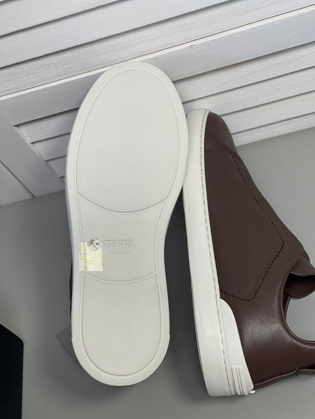 Zegna SECONDSKIN Triple Stitch Low-Top Sneakers