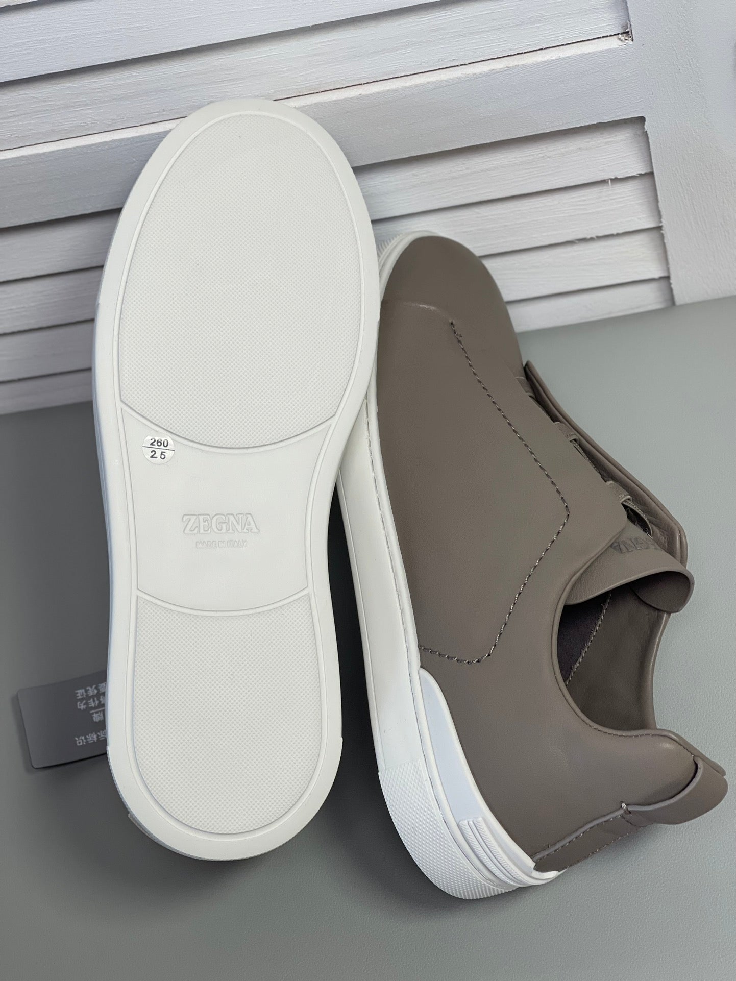 Zegna SECONDSKIN Triple Stitch Low-Top Sneakers