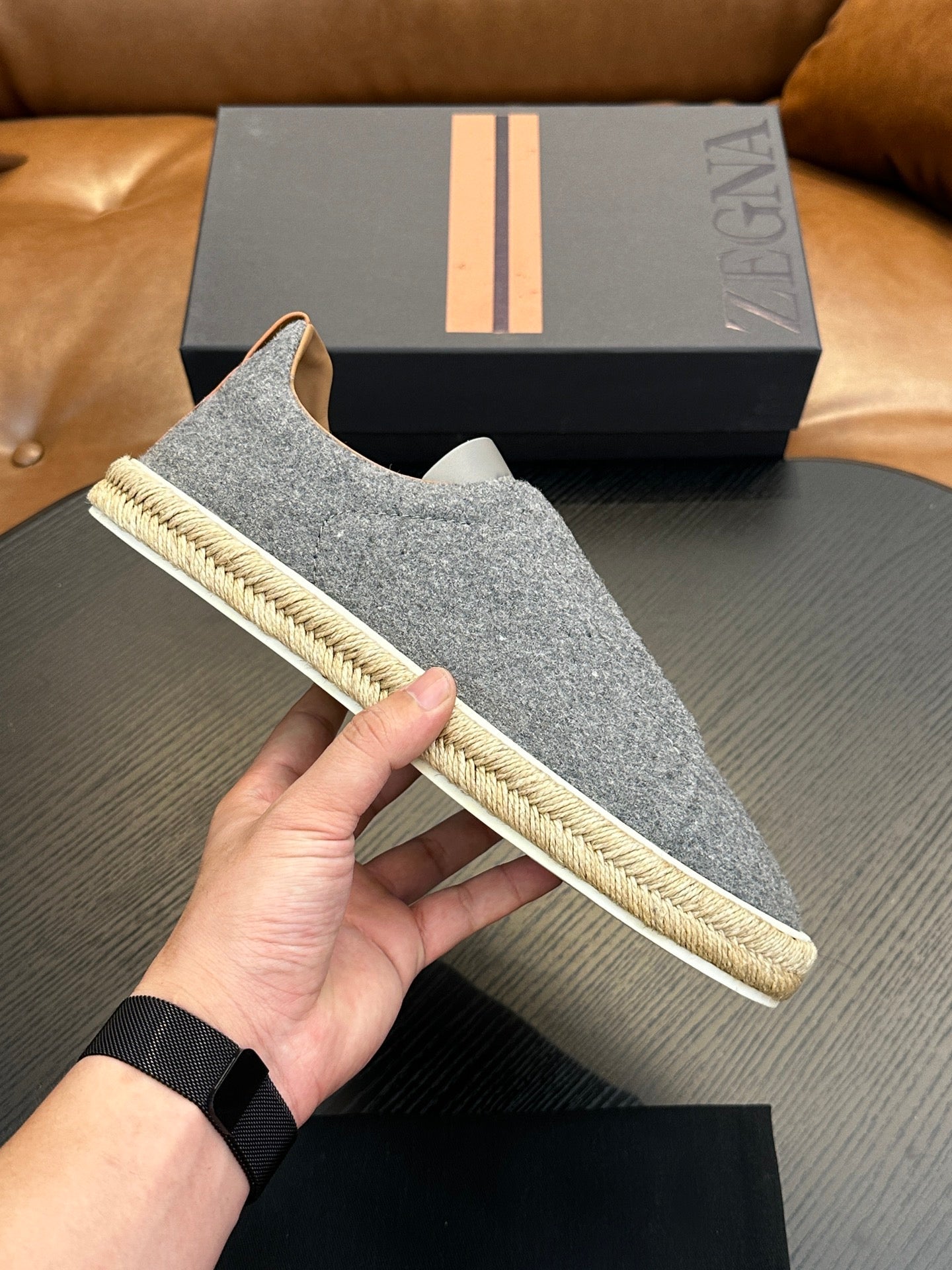 Zegna Triple Stitch Low-Top Sneakers