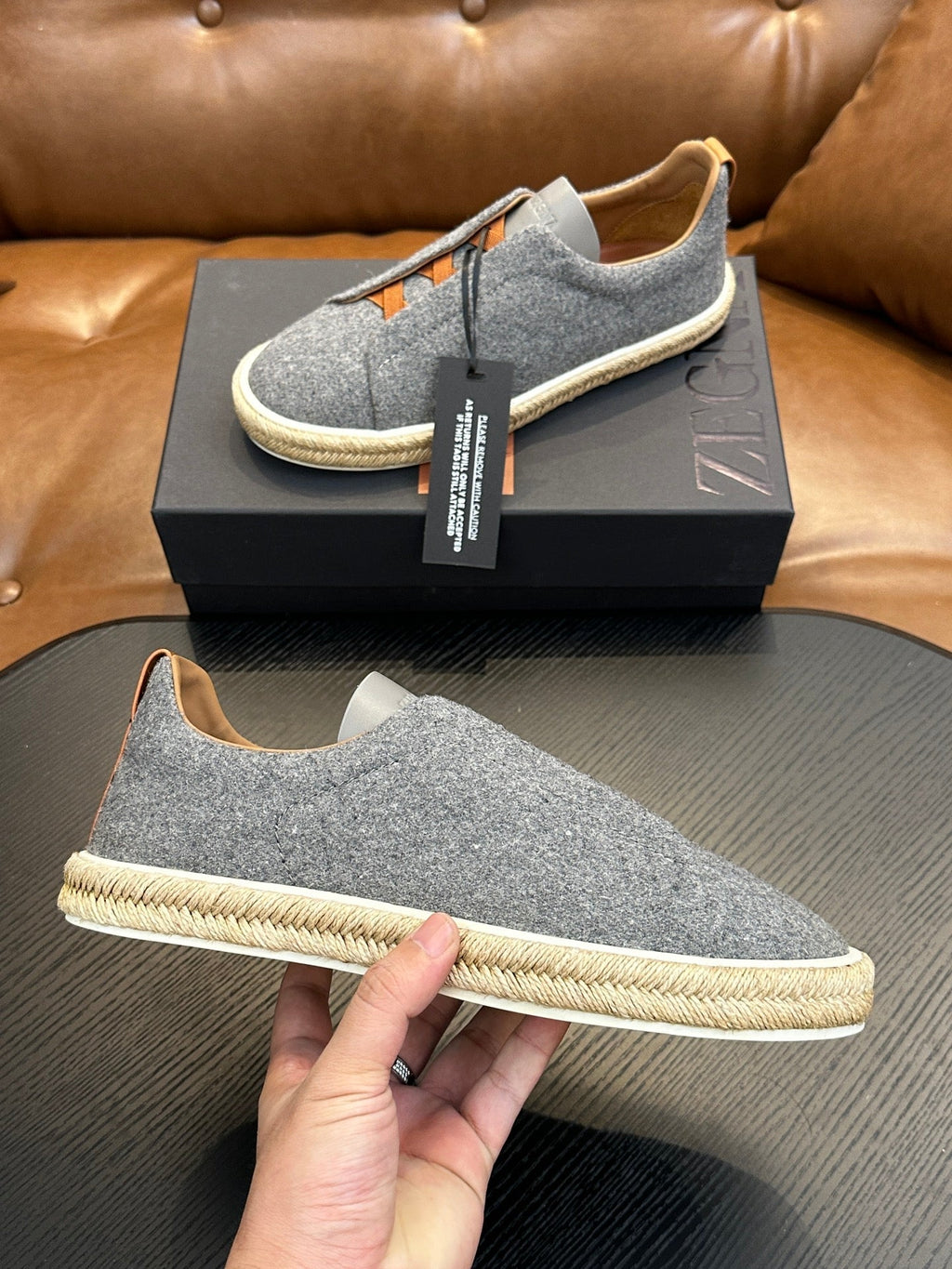 Zegna Triple Stitch Low-Top Sneakers